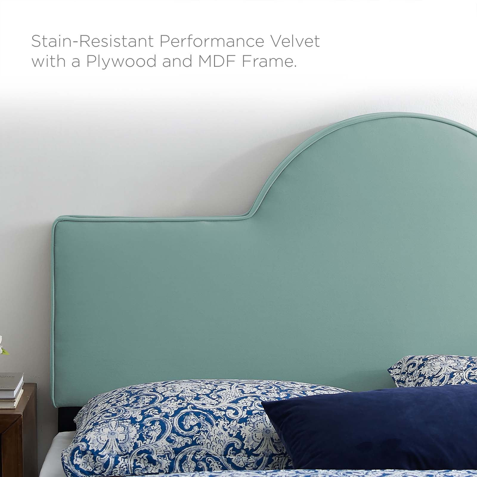 Dawn Performance Velvet Headboard By HouseBean