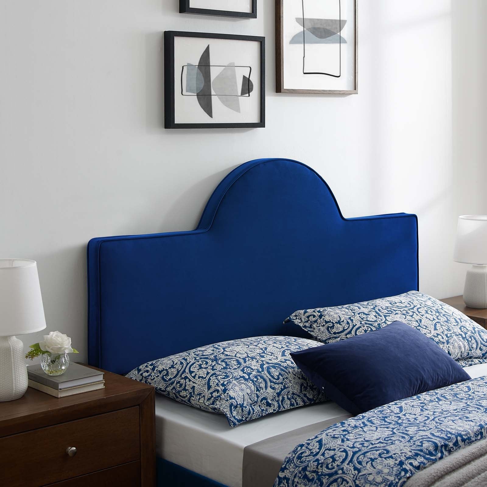 Dawn Performance Velvet Headboard By HouseBean