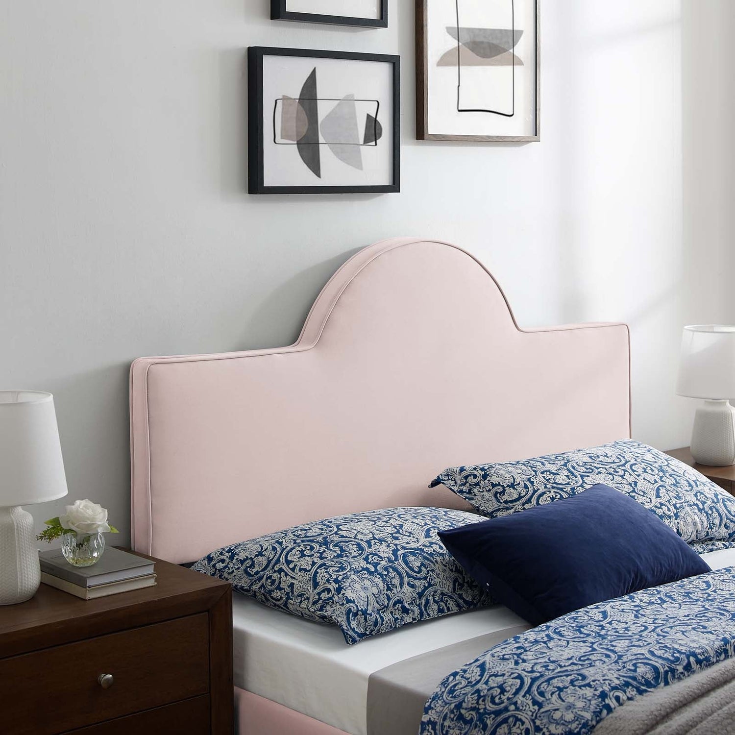 Dawn Performance Velvet Headboard By HouseBean