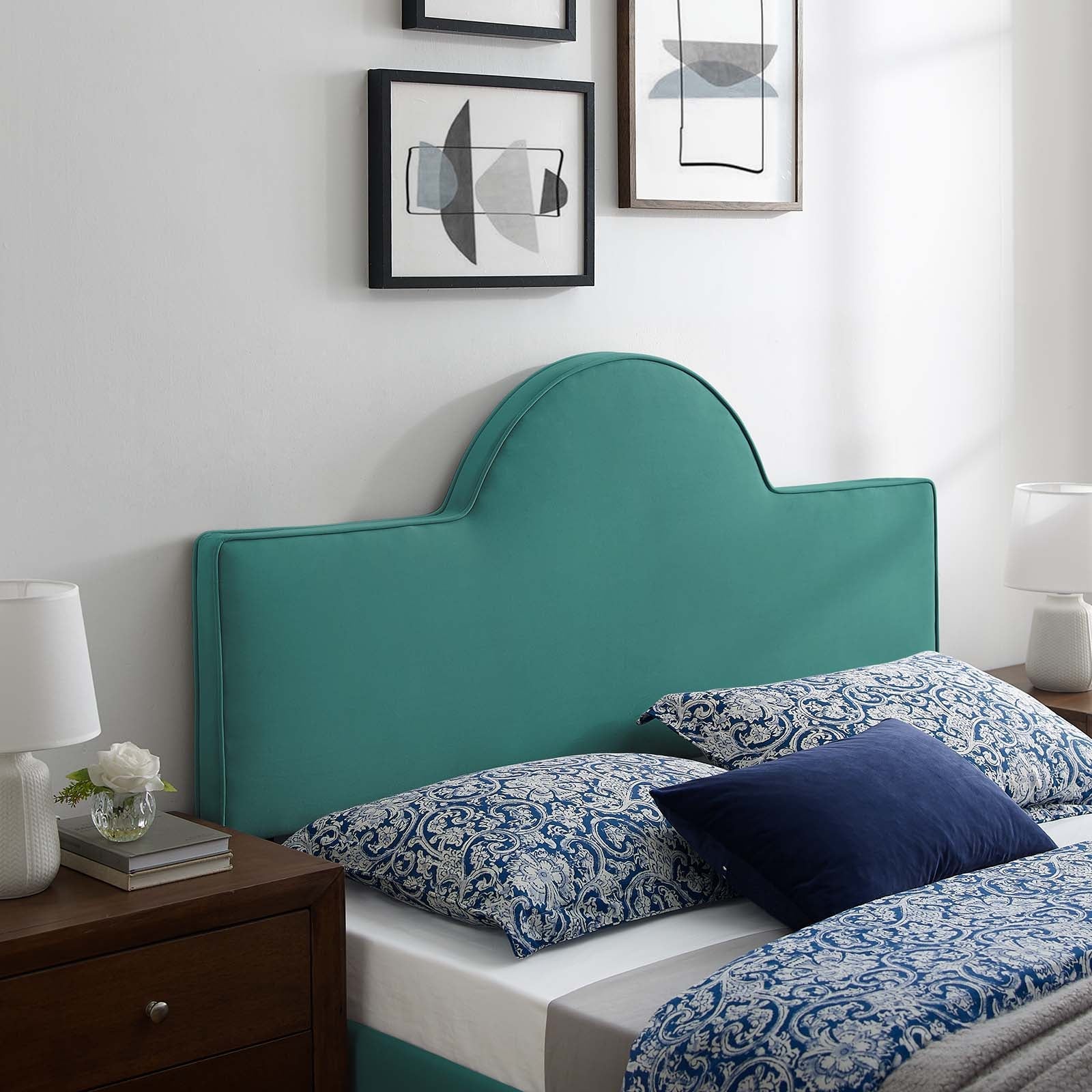 Dawn Performance Velvet Headboard By HouseBean