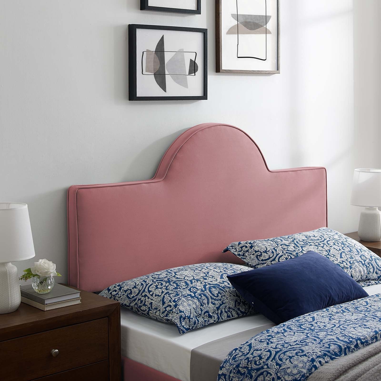 Dawn Performance Velvet Headboard By HouseBean