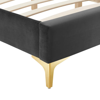 Sutton Performance Velvet Bed Frame By HouseBean