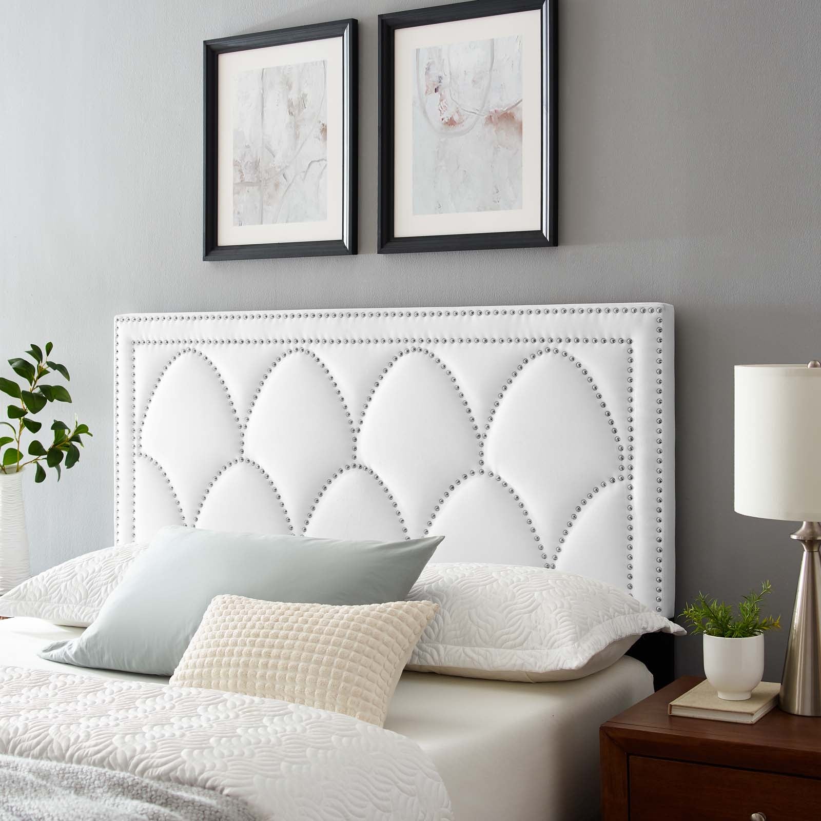 Greta Performance Velvet Headboard By HouseBean