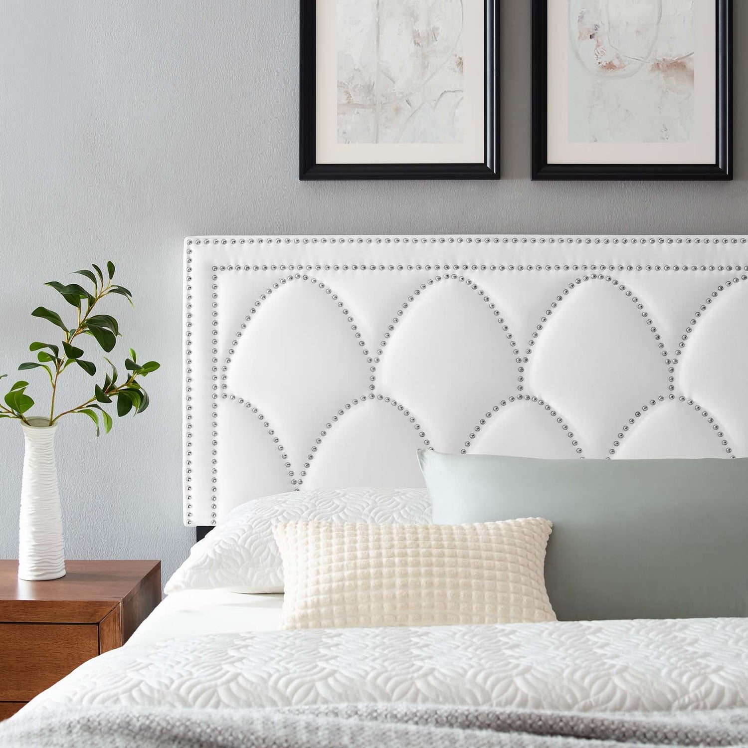 Greta Performance Velvet Headboard By HouseBean