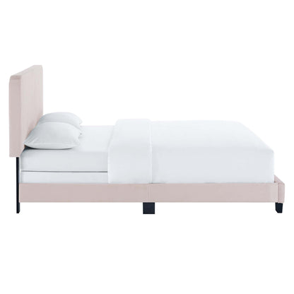 Celine Channel Tufted Performance Velvet Bed by Modway
