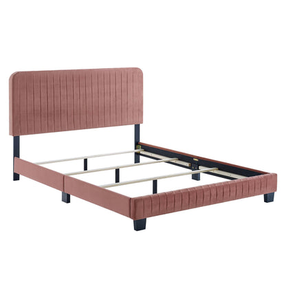 Celine Channel Tufted Performance Velvet Bed by Modway