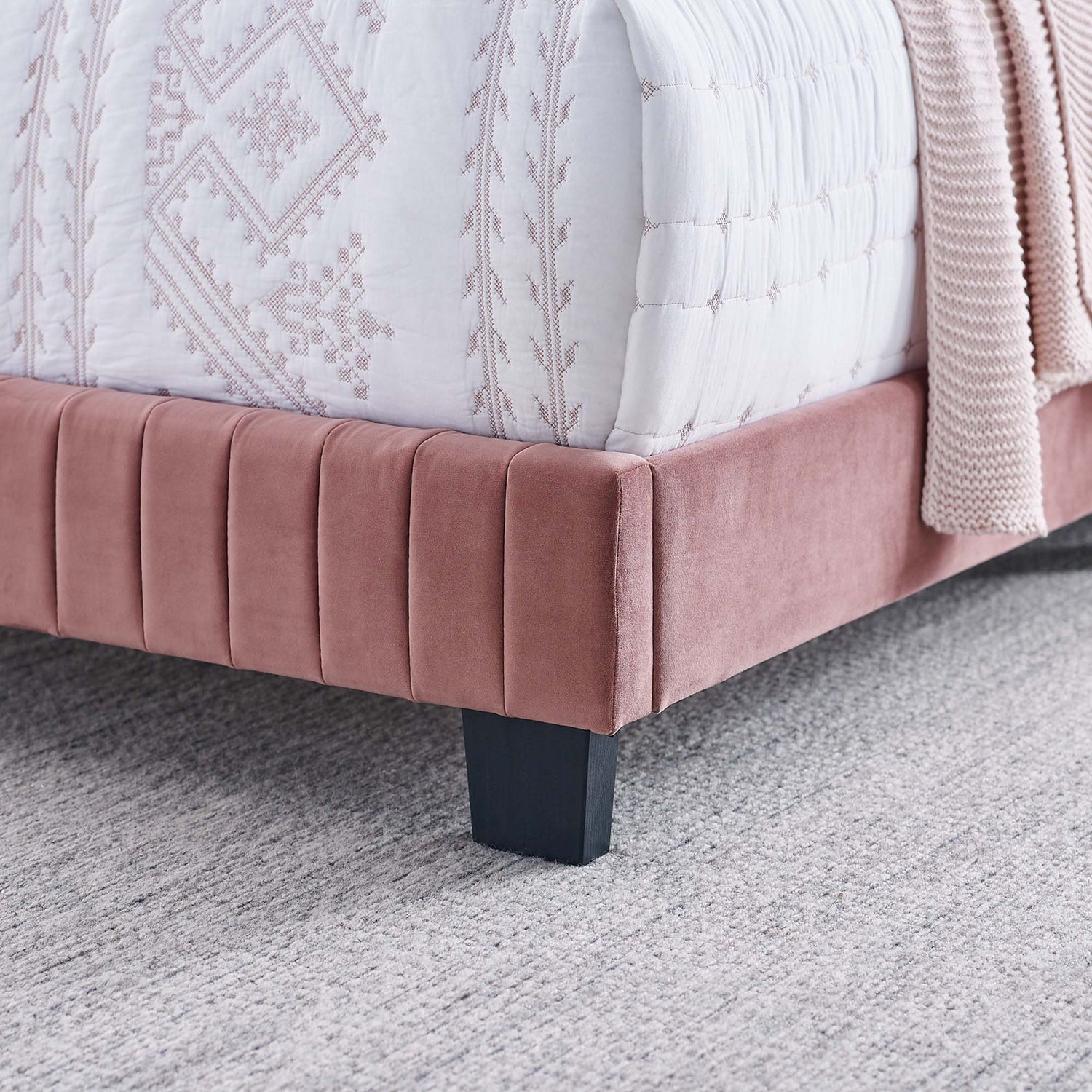 Celine Channel Tufted Performance Velvet Bed by Modway