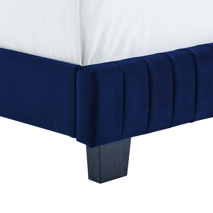 Celine Channel Tufted Performance Velvet Bed by Modway