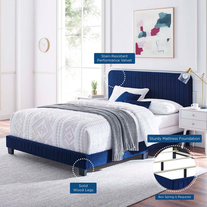 Celine Channel Tufted Performance Velvet Bed by Modway