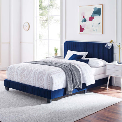 Celine Channel Tufted Performance Velvet Bed by Modway