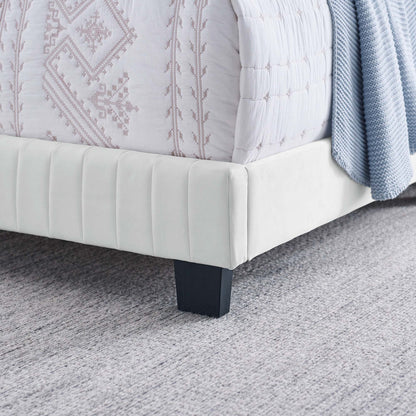 Celine Channel Tufted Performance Velvet Bed by Modway