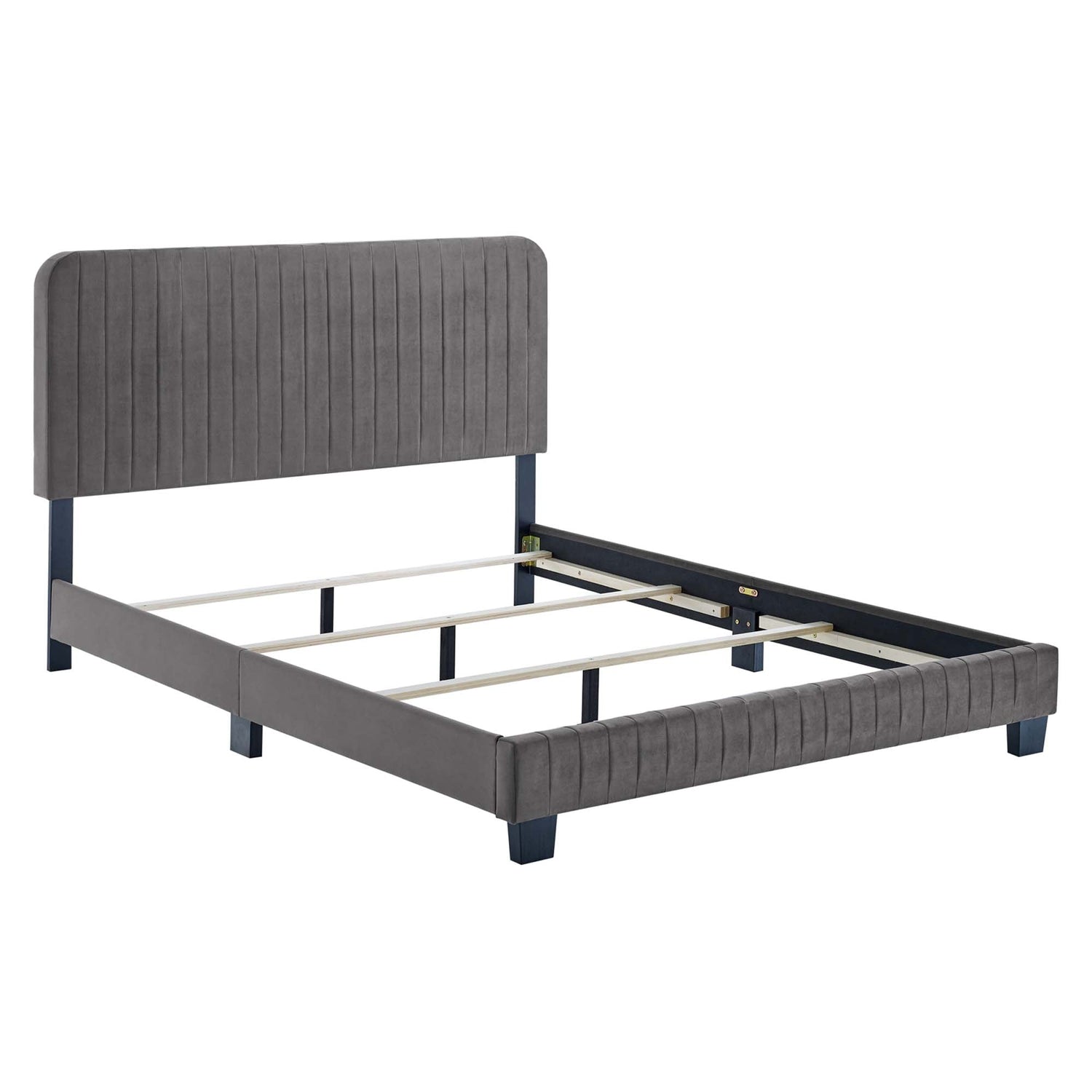 Celine Channel Tufted Performance Velvet Bed by Modway