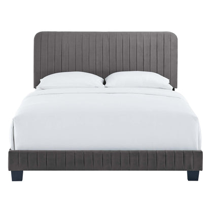 Celine Channel Tufted Performance Velvet Bed by Modway