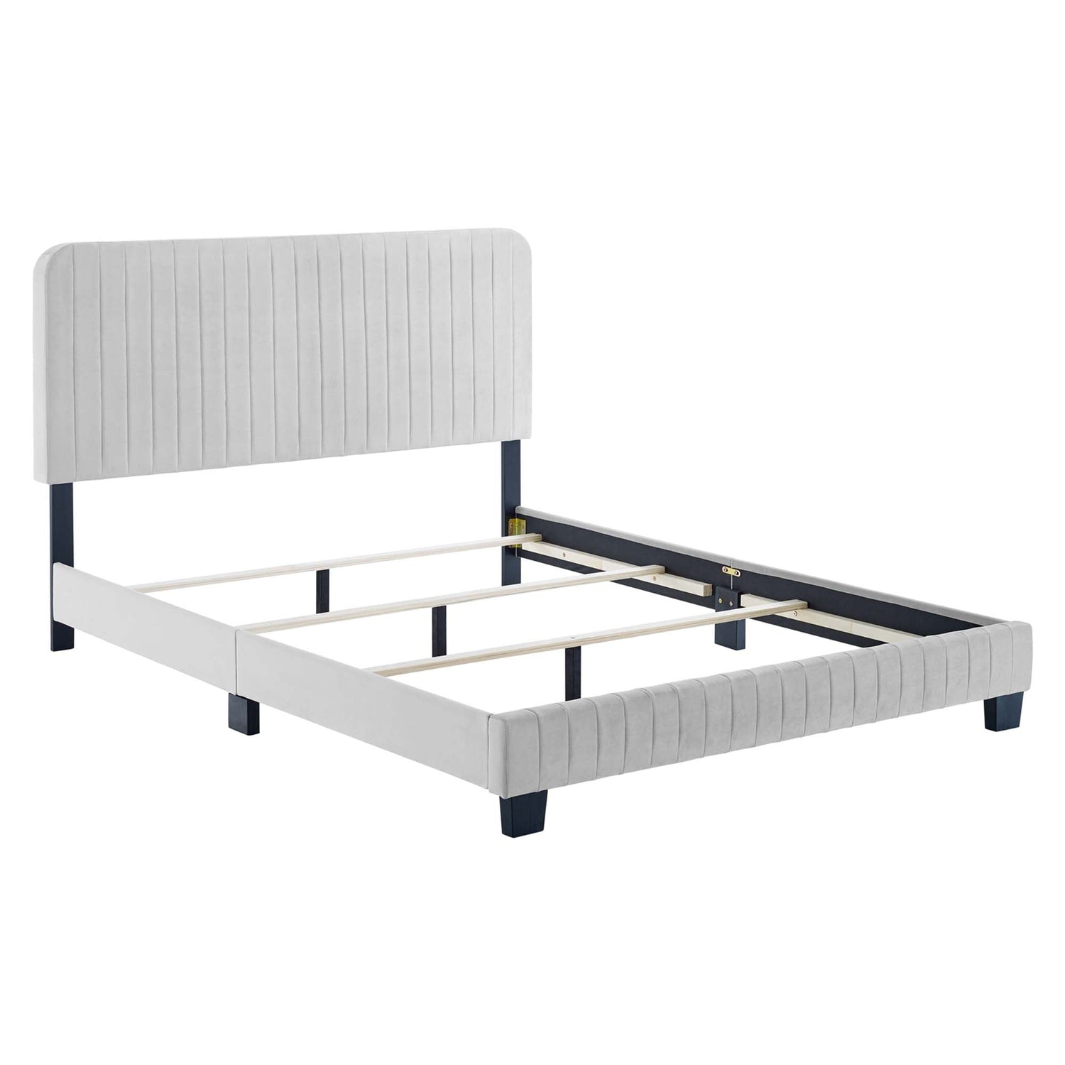 Celine Channel Tufted Performance Velvet Bed by Modway