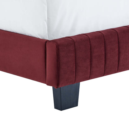 Celine Channel Tufted Performance Velvet Bed by Modway