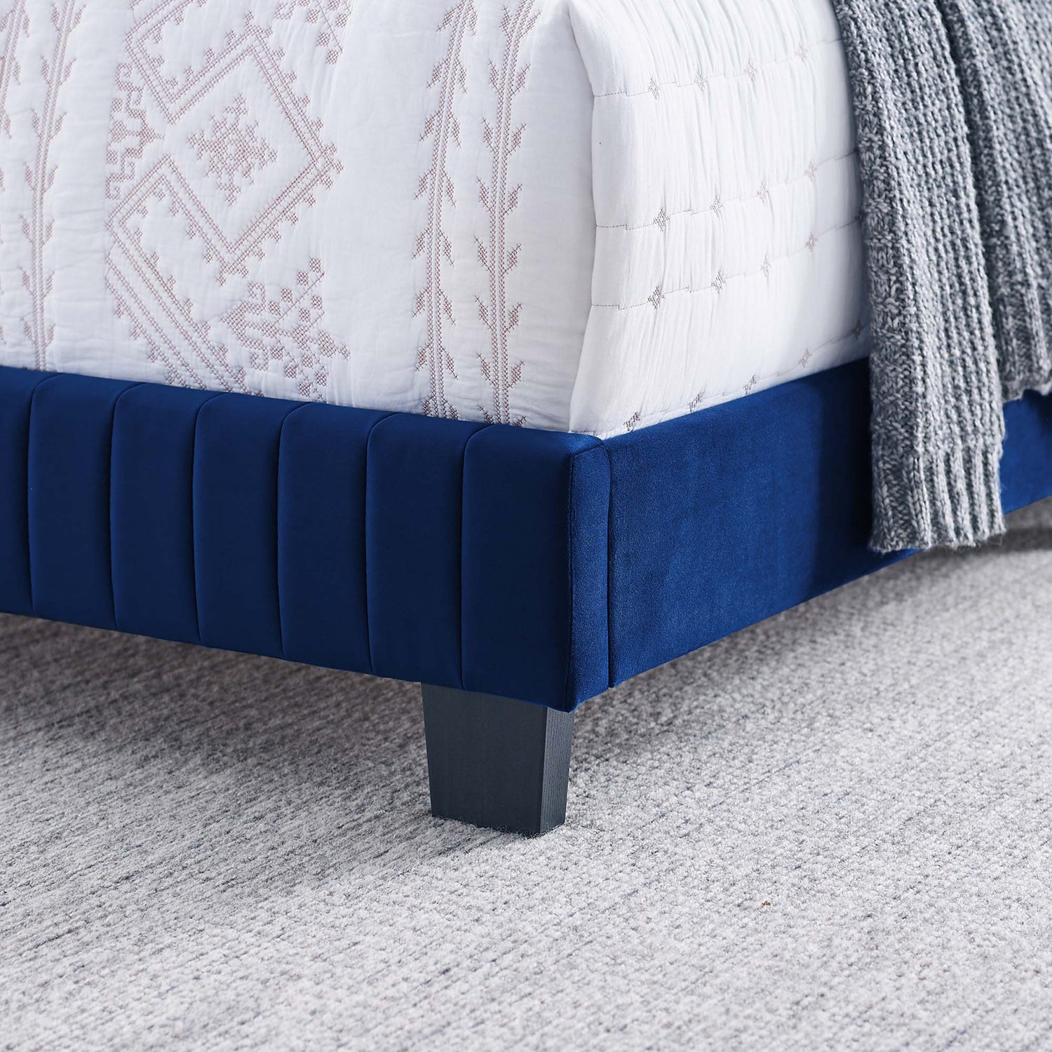 Celine Channel Tufted Performance Velvet Bed by Modway