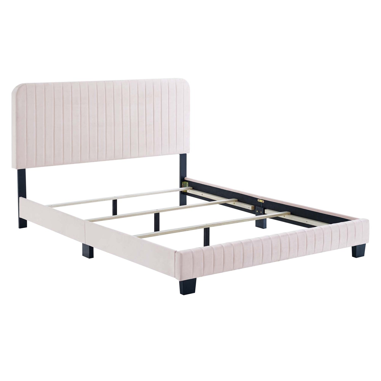 Celine Channel Tufted Performance Velvet Bed by Modway