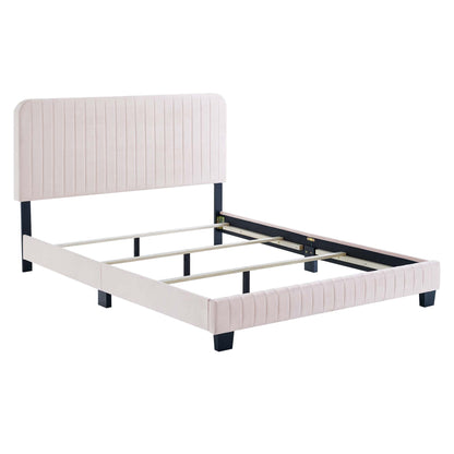 Celine Channel Tufted Performance Velvet Bed by Modway