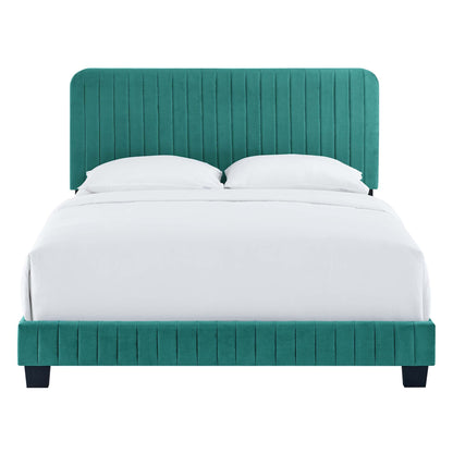 Celine Channel Tufted Performance Velvet Bed by Modway