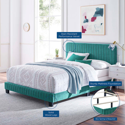 Celine Channel Tufted Performance Velvet Bed by Modway