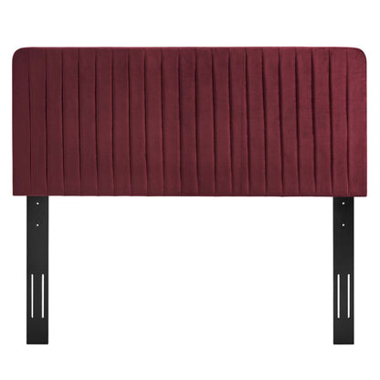 Milenna Channel Tufted Performance Velvet Headboard By HouseBean