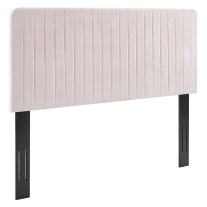 Milenna Channel Tufted Performance Velvet Headboard By HouseBean