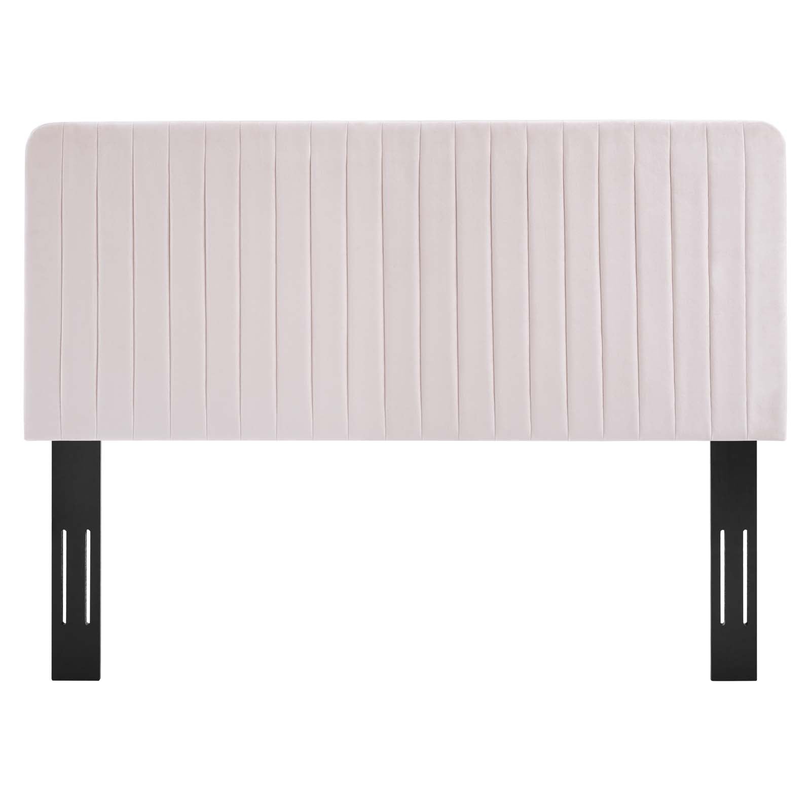 Milenna Channel Tufted Performance Velvet Headboard By HouseBean