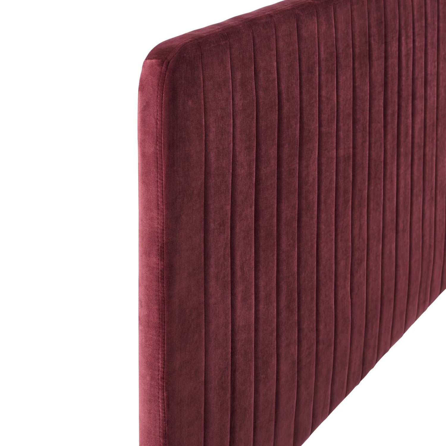 Milenna Channel Tufted Performance Velvet Headboard By HouseBean