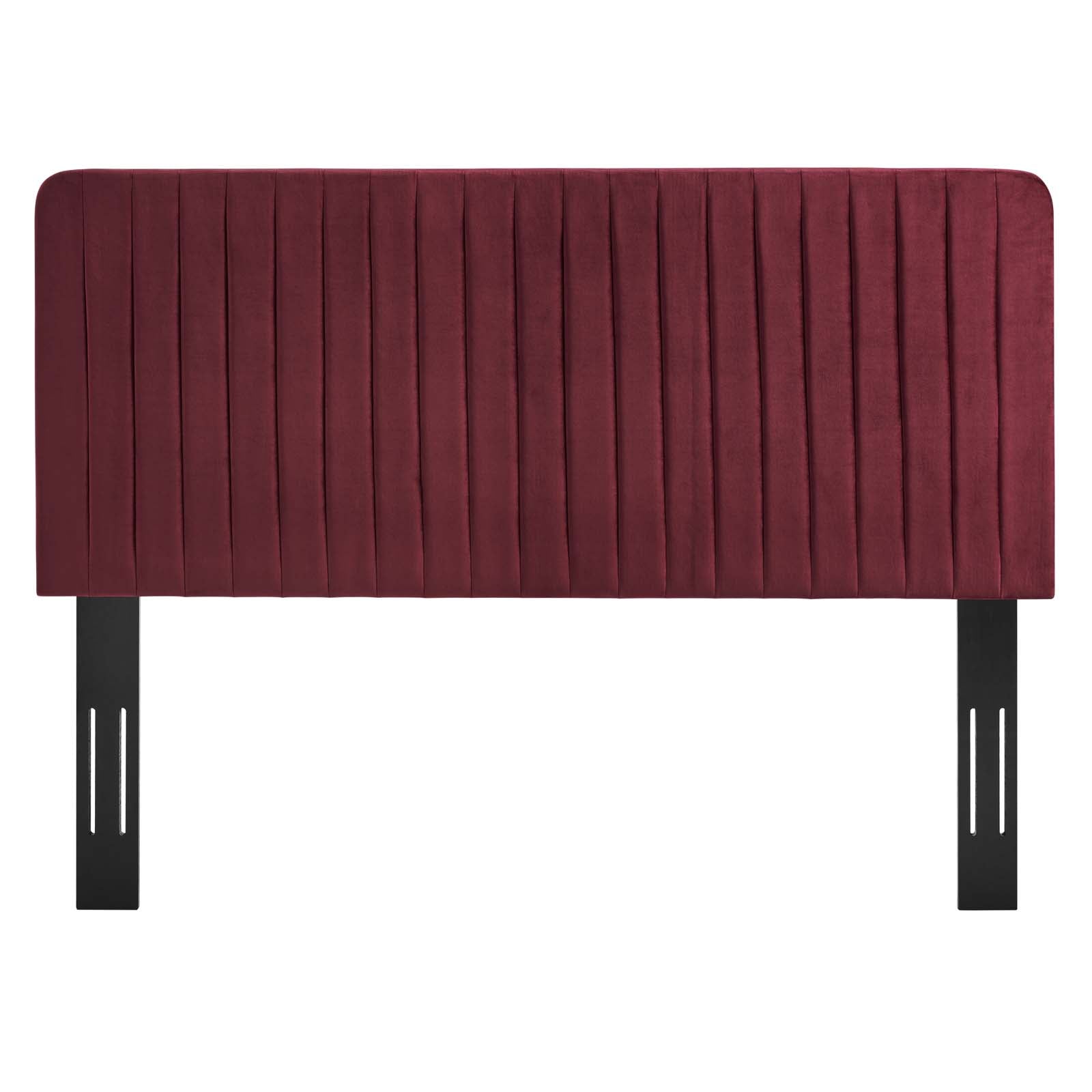 Milenna Channel Tufted Performance Velvet Headboard By HouseBean