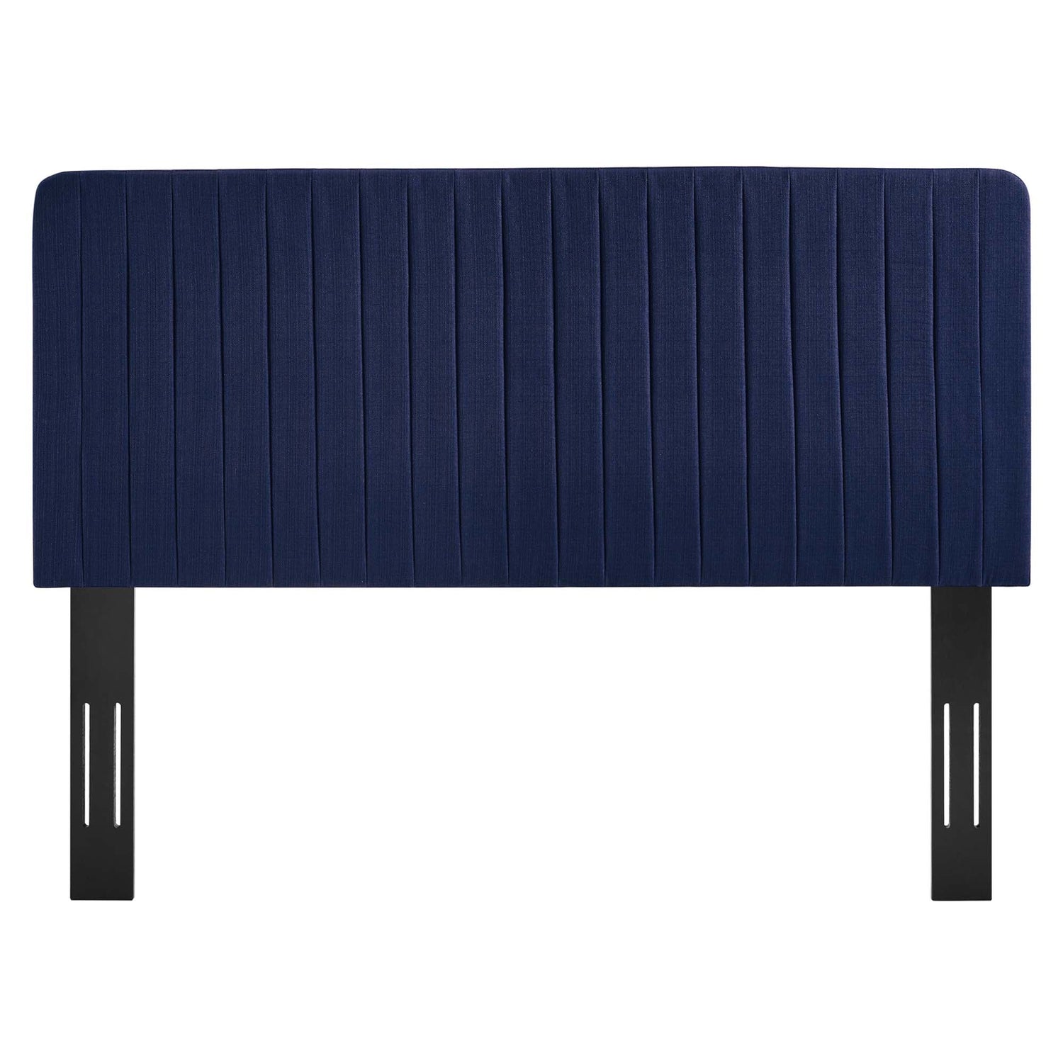 Milenna Channel Tufted Upholstered Fabric Headboard by Modway
