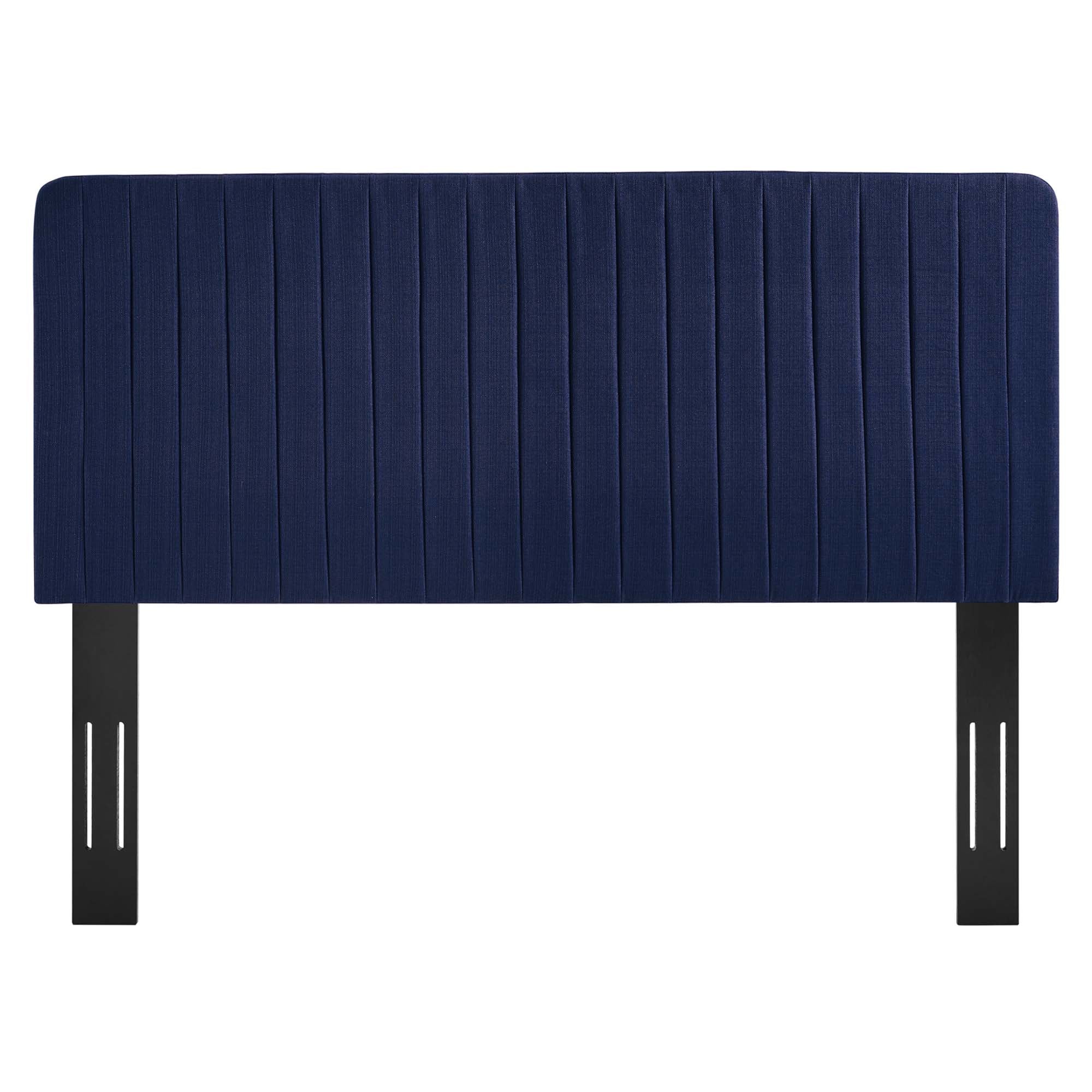 Milenna Channel Tufted Upholstered Fabric Headboard by Modway