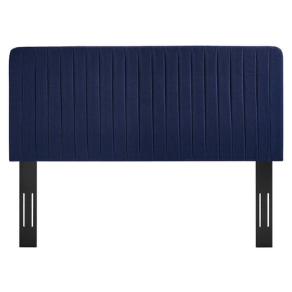 Milenna Channel Tufted Upholstered Fabric Headboard by Modway
