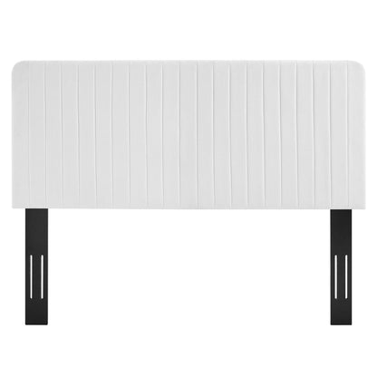 Milenna Channel Tufted Upholstered Fabric Headboard by Modway