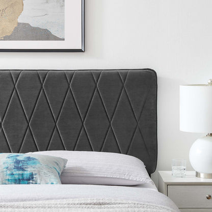 Leila Performance Velvet Headboard By HouseBean