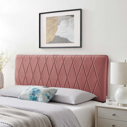 Leila Performance Velvet Headboard By HouseBean