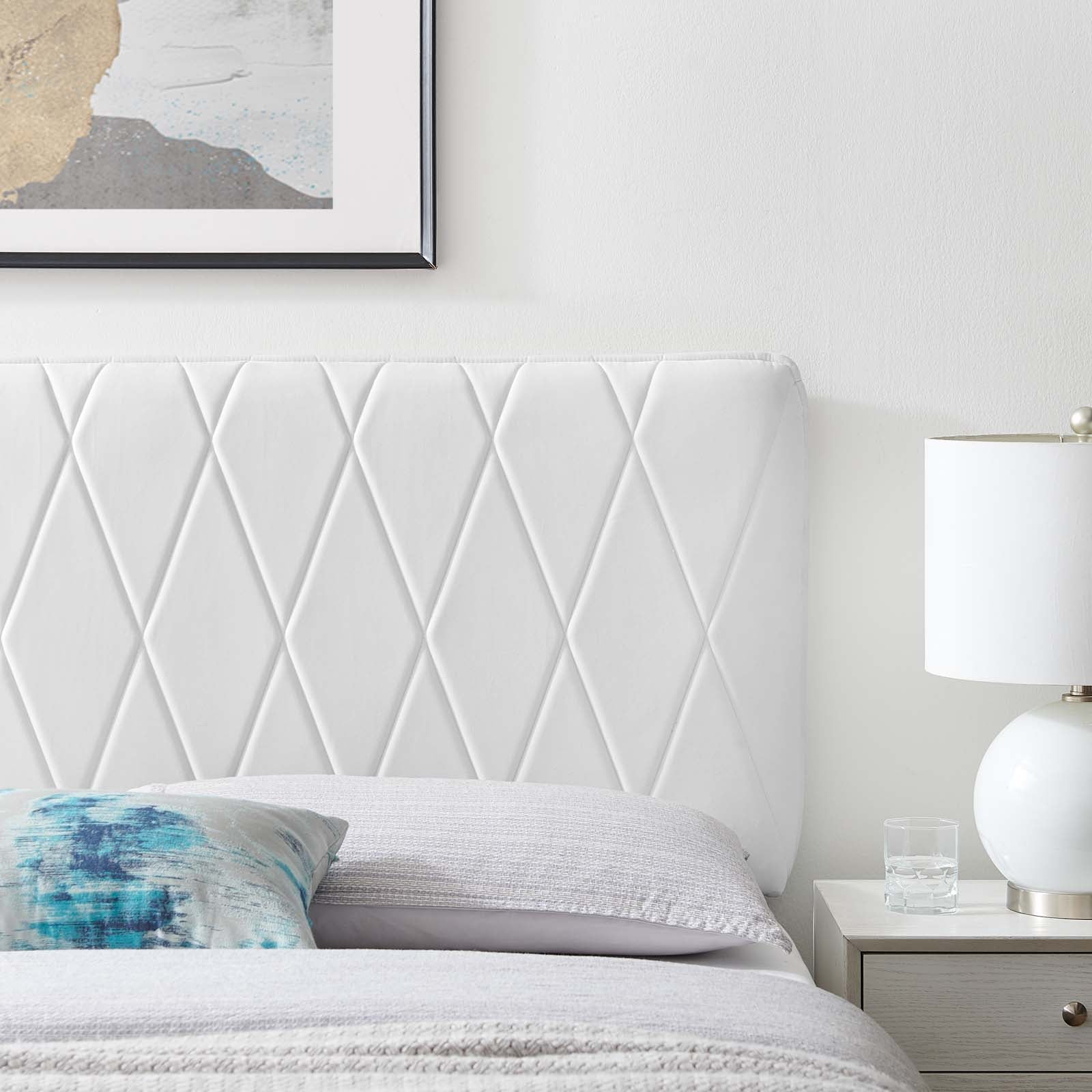 Leila Performance Velvet Headboard By HouseBean