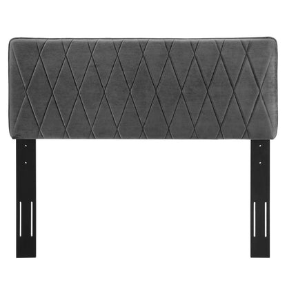 Leila Performance Velvet Headboard By HouseBean