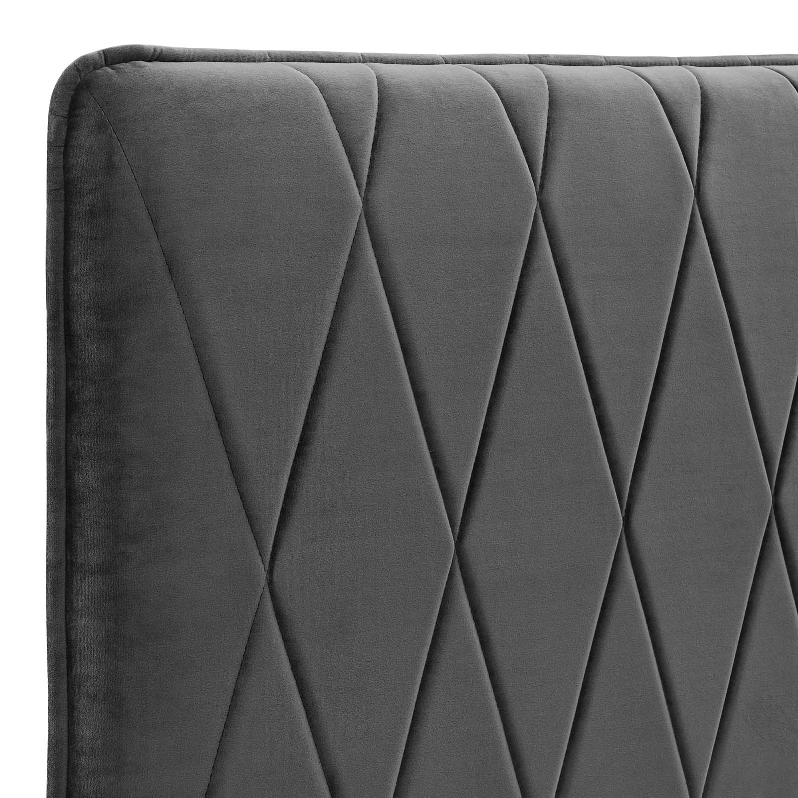 Leila Performance Velvet Headboard By HouseBean