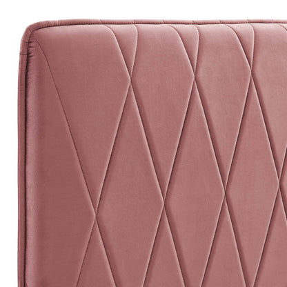 Leila Performance Velvet Headboard By HouseBean