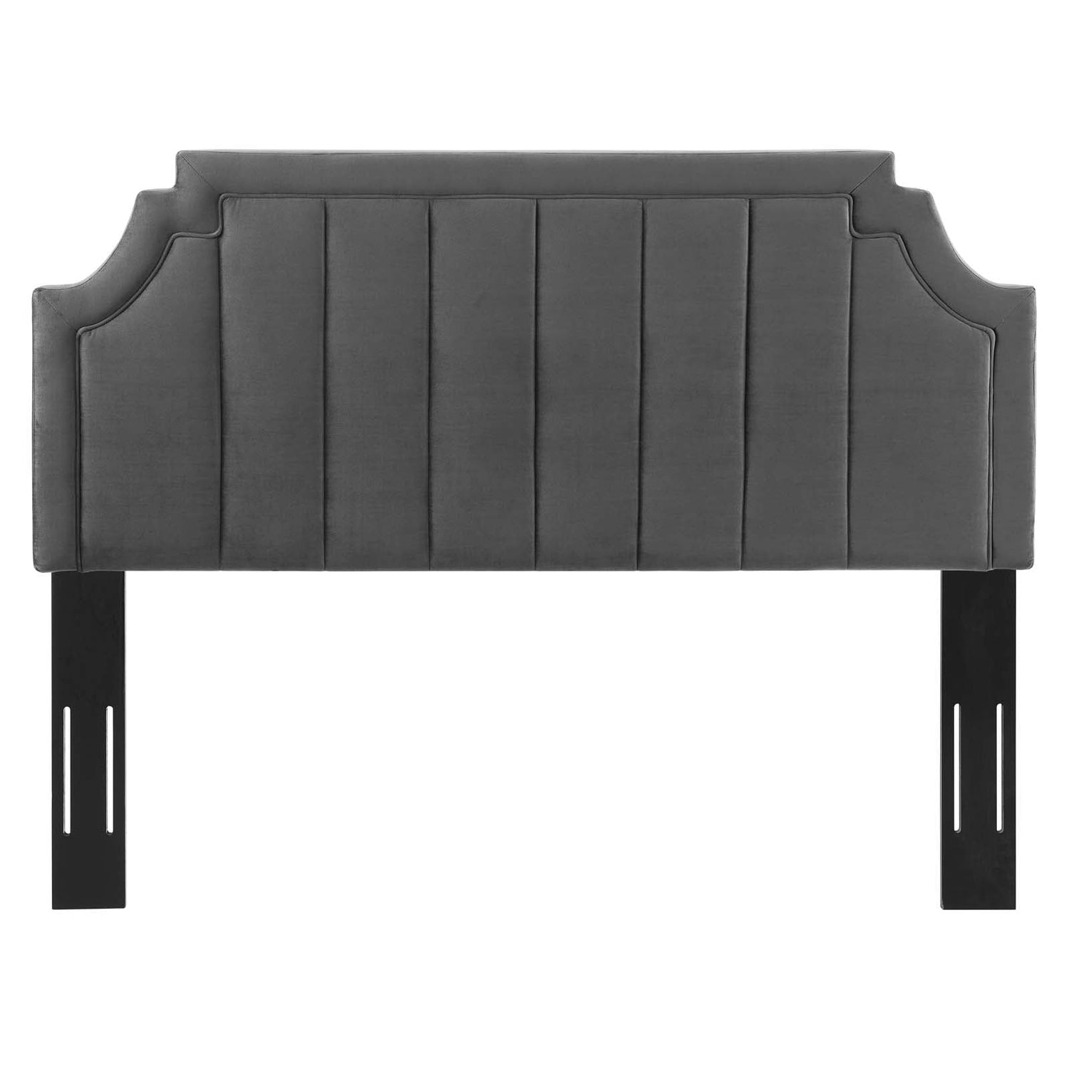 Alyona Channel Tufted Performance Velvet Headboard By HouseBean