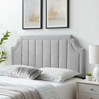 Alyona Channel Tufted Performance Velvet Headboard By HouseBean