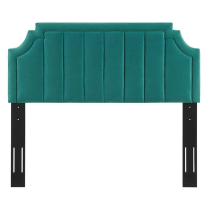 Alyona Channel Tufted Performance Velvet Headboard By HouseBean