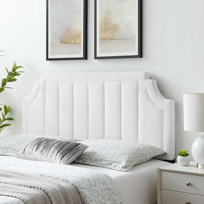 Alyona Channel Tufted Performance Velvet Headboard By HouseBean