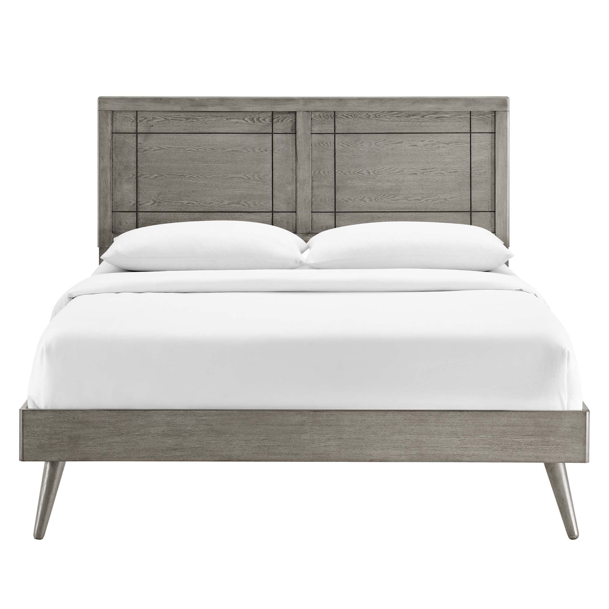 Marlee Wood Platform Bed With Splayed Legs by Modway