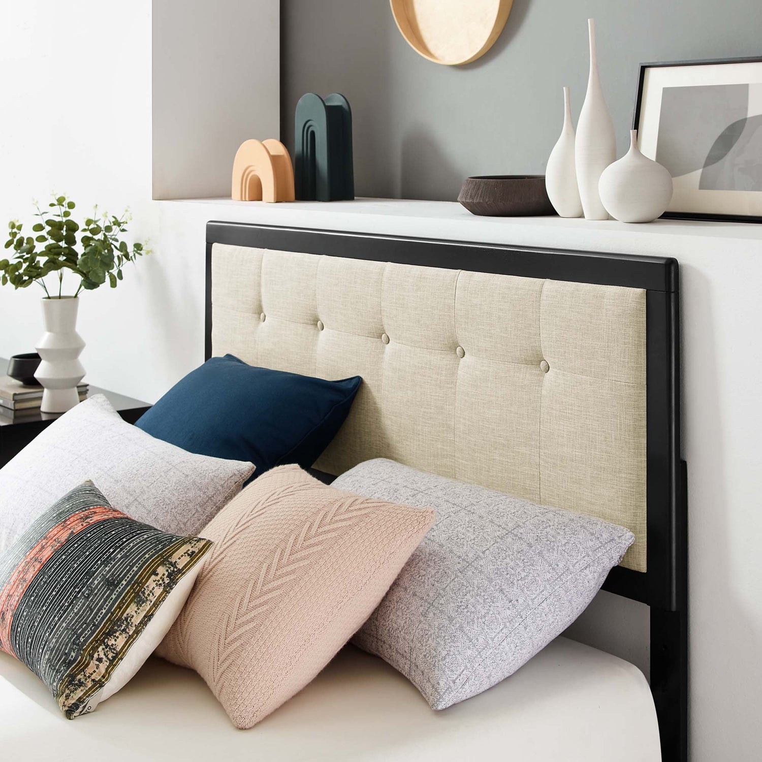 Willow Wood Platform Bed With Angular Frame by Modway