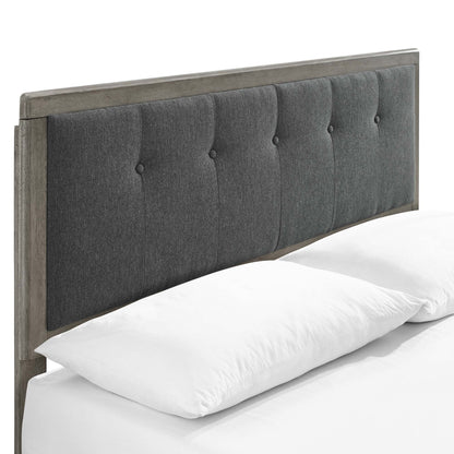 Willow Wood Platform Bed With Angular Frame by Modway