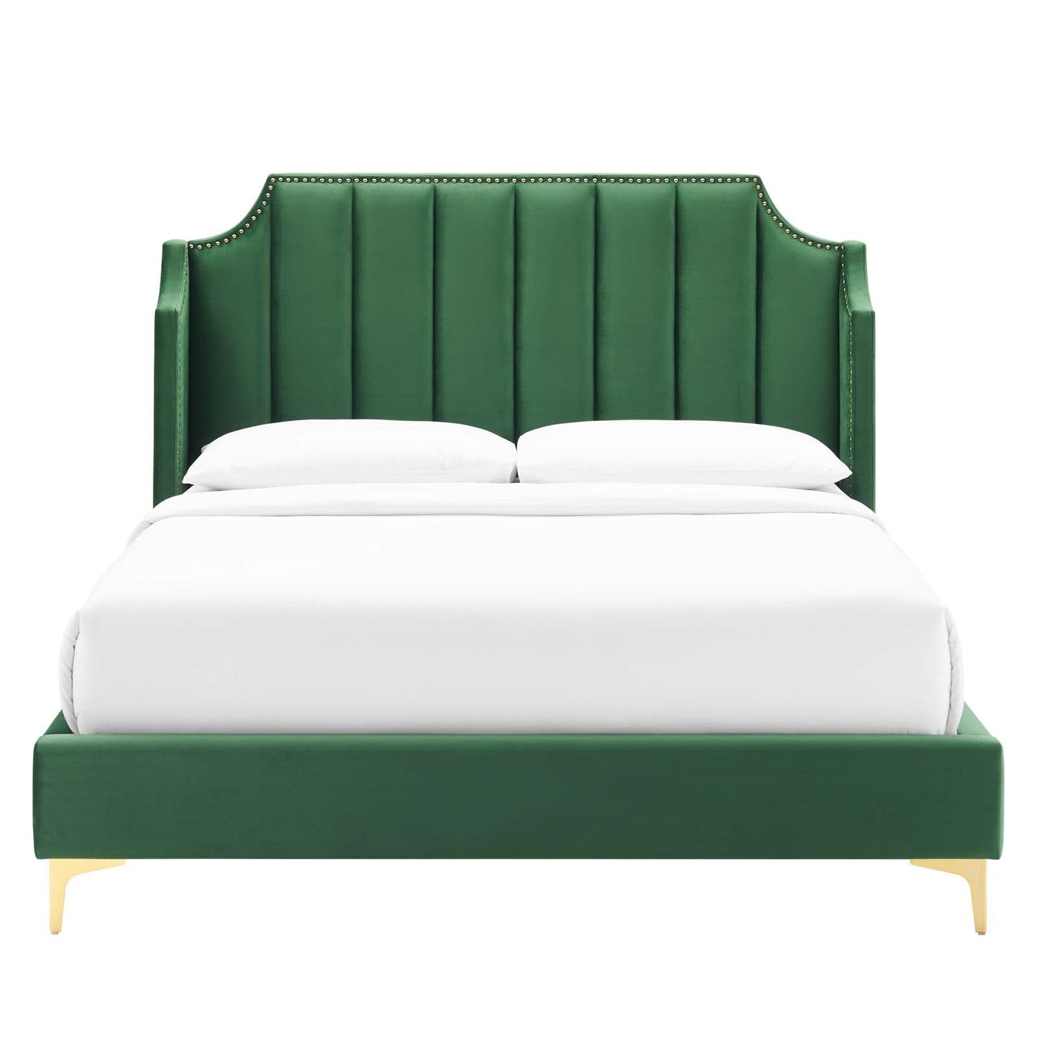 Daniella Performance Velvet Platform Bed By HouseBean