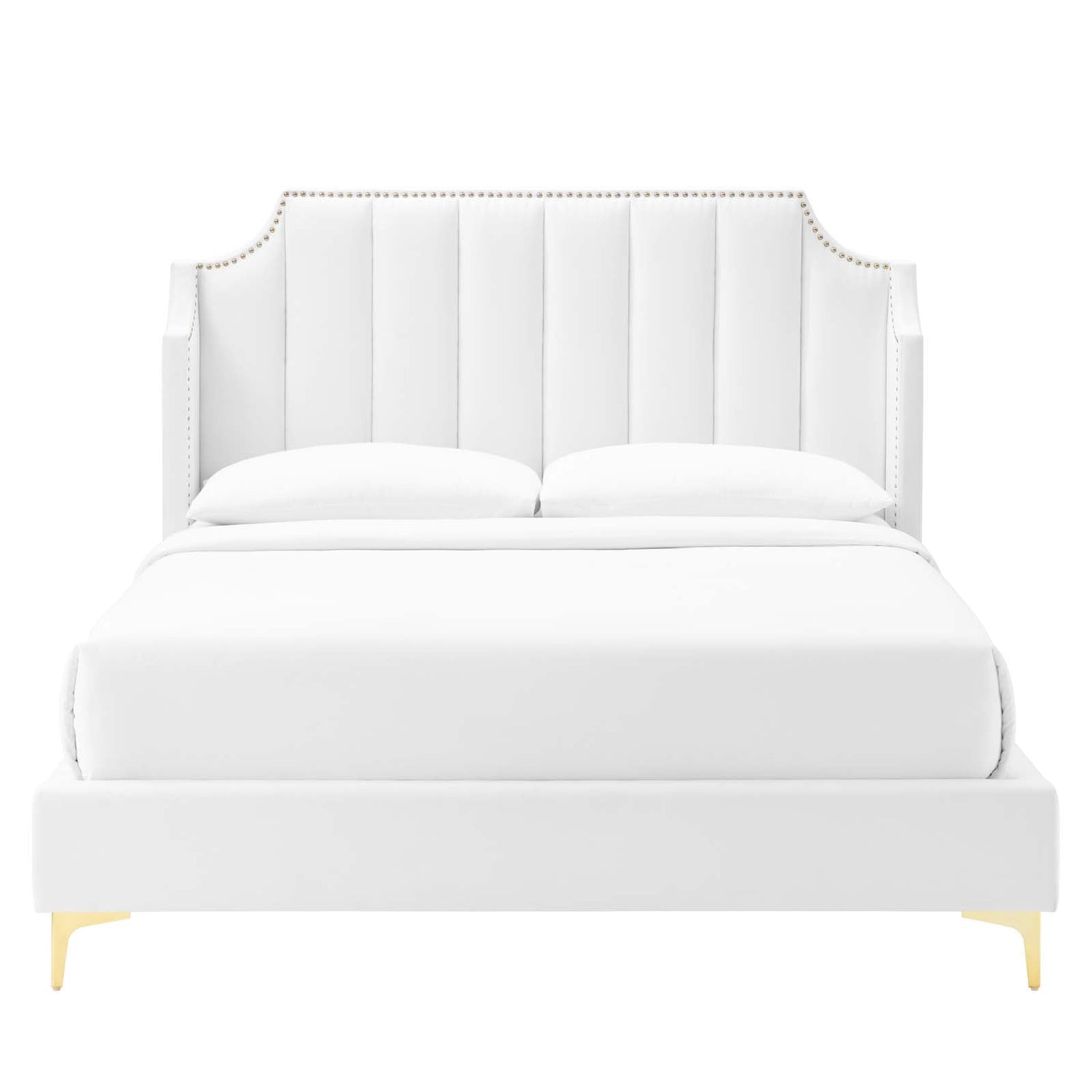 Daniella Performance Velvet Platform Bed By HouseBean