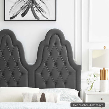 Augustine Tufted Performance Velvet Headboard By HouseBean