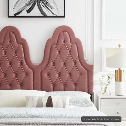 Augustine Tufted Performance Velvet Headboard By HouseBean